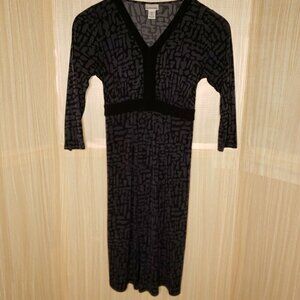 Motherhood Maternity  Black & Grey Dress Small